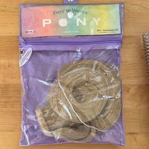 Champagne Blonde BRIT INH Ponytail Extension